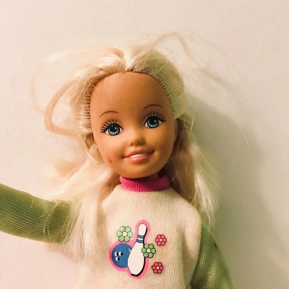 Vtg 1998 Bowling Party  Stacie Collectible Barbie Doll Mattel - Picture 2 of 16